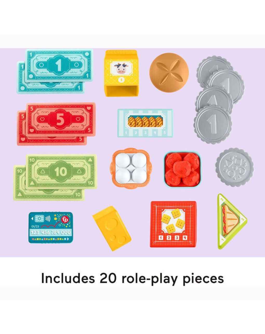 Mattel fisher-price παίζω & μαθαίνω εκπαιδευτική ταμειακή μηχανή 2 ετών+ jgw99 - Fisher-Price