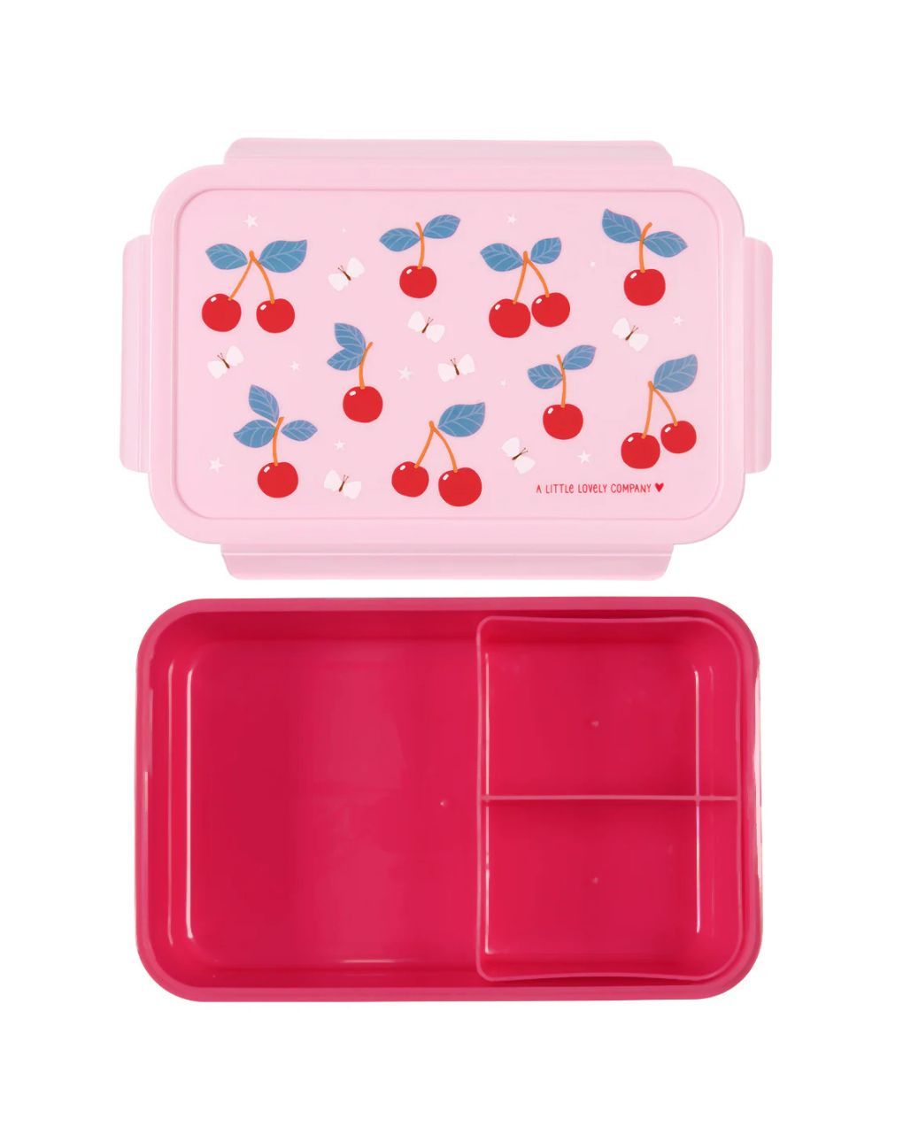 A little lovely company δοχείο φαγητού bento με χωρίσματα 1200ml cherries bbchpi78 - A LITTLE LOVELY COMP