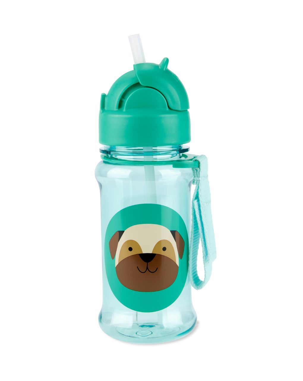 Skip hop zοο tritan renew παγούρι με καλαμάκι 355ml pug 9q777410