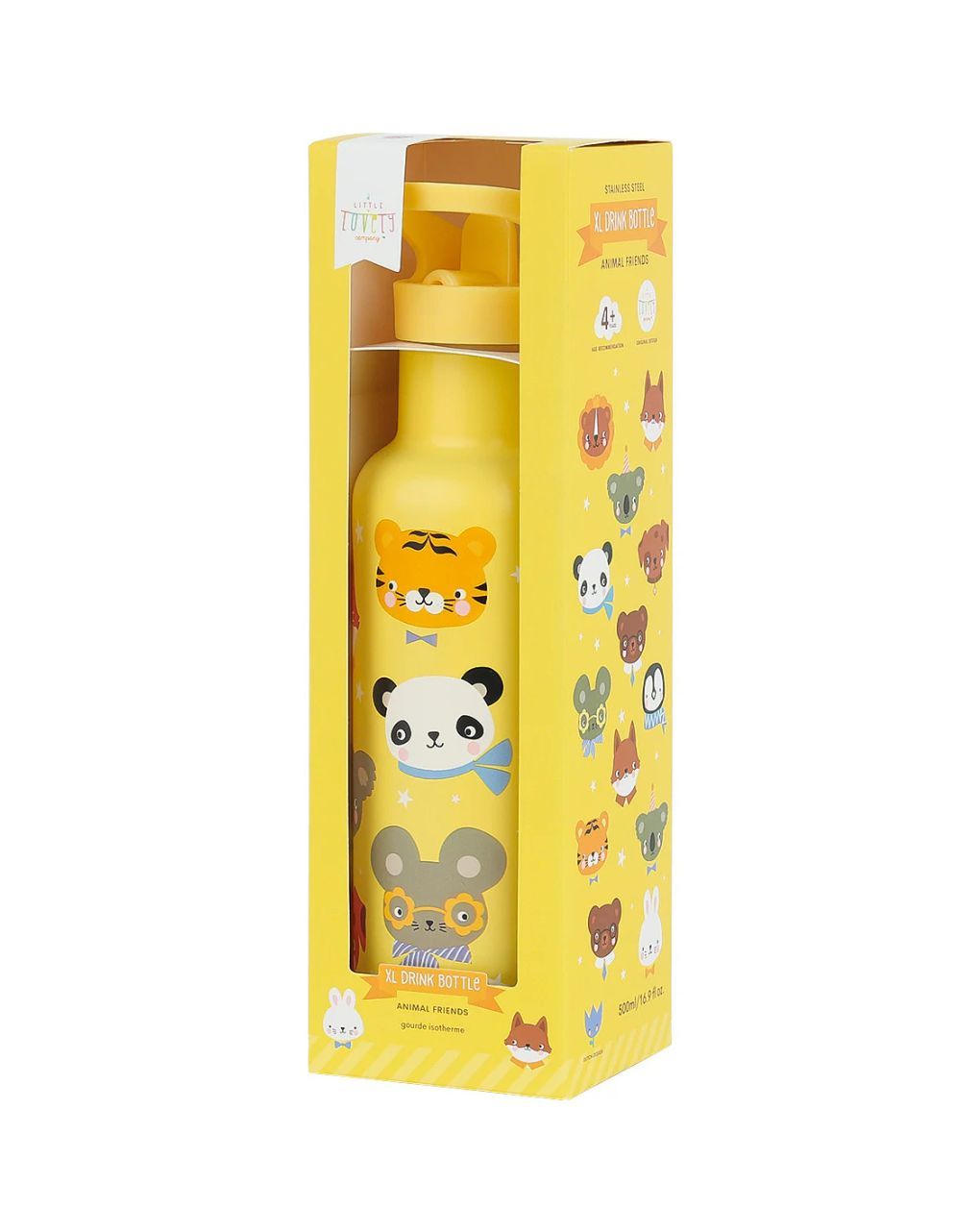 A little lovely company μπουκάλι θερμός με διπλό τοίχωμα από ανοξείδωτο ατσάλι 350ml animal friends dbssaf87 - A LITTLE LOVELY COMP