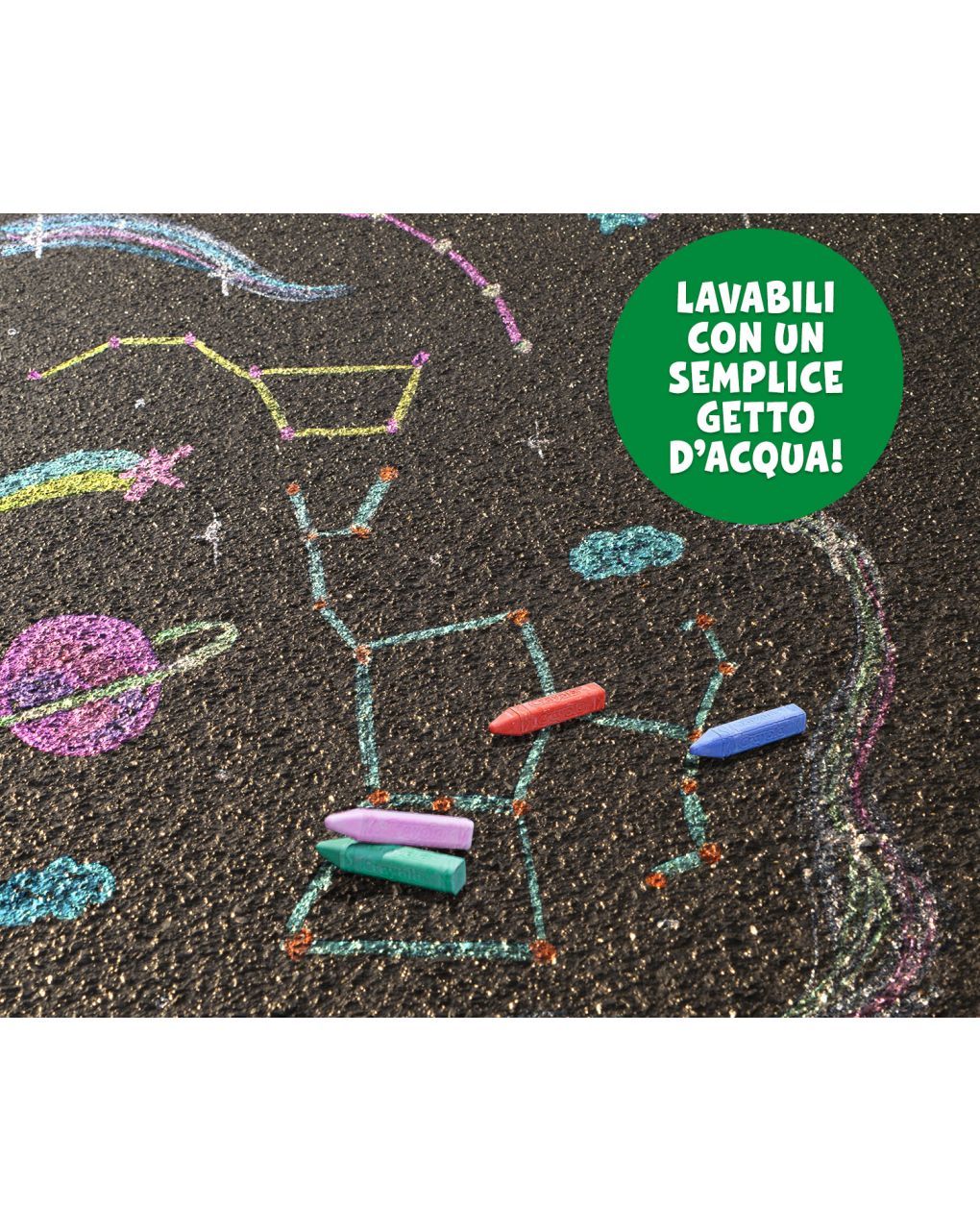 Crayola σετ κιμωλίες 16τμχ παιδικής ζωγραφικής sidewalk chalk - Crayola
