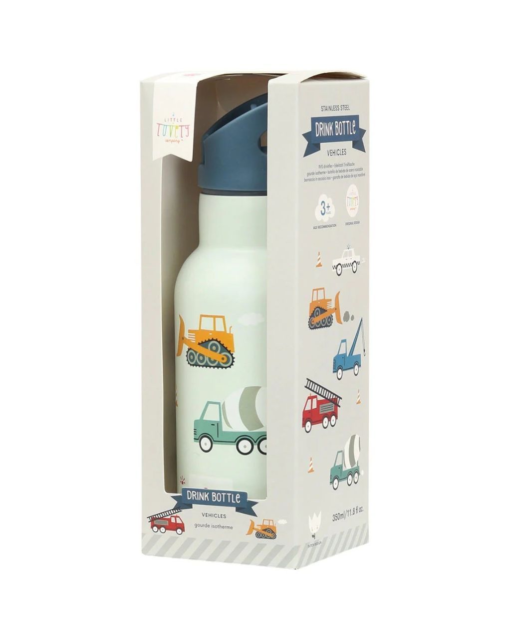 A little lovely company μπουκάλι θερμός με διπλό τοίχωμα από ανοξείδωτο ατσάλι 350ml vehicles dbssve67 - A LITTLE LOVELY COMP