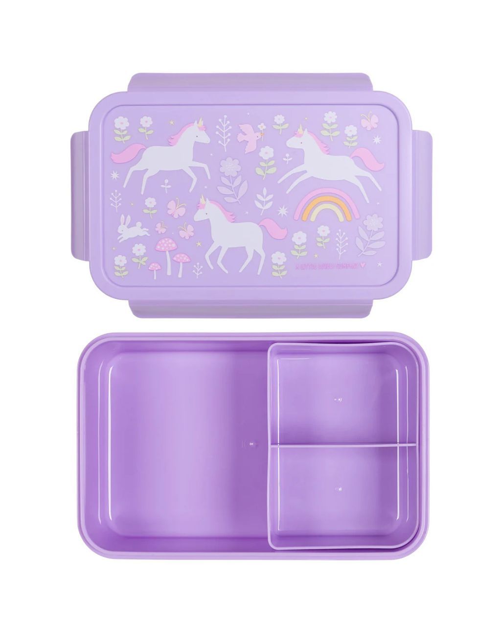 A little lovely company δοχείο φαγητού bento με χωρίσματα 1200ml unicorn dreams bbudpu70 - A Little Lovely Company
