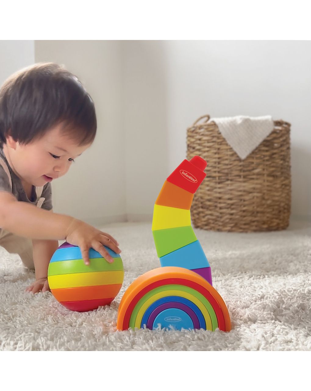 Bkids σετ με 3 πολύχρωμα σχήματα στοίβαξης - B-kids