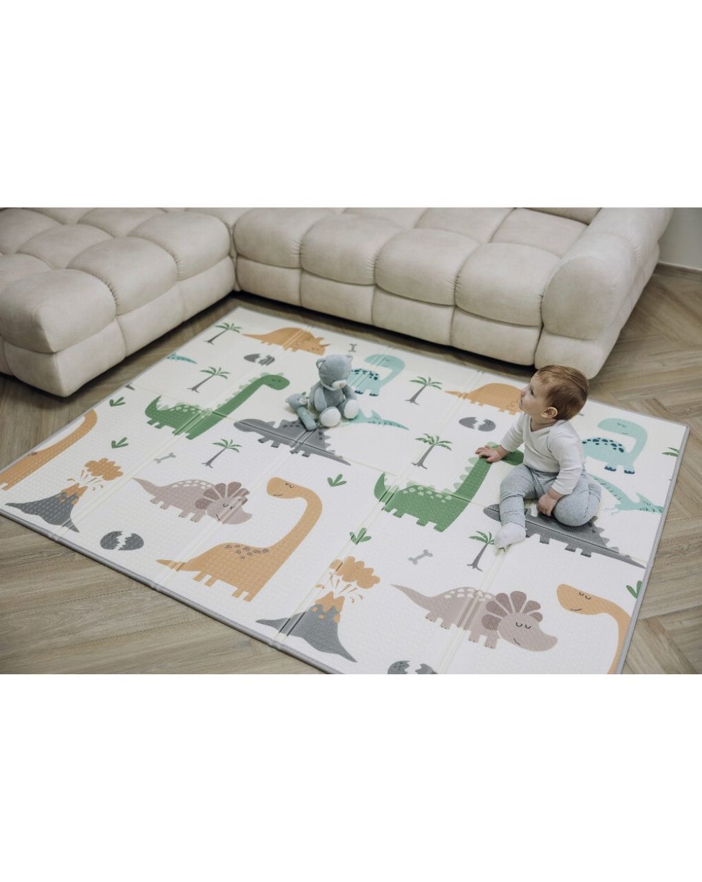 Freeon αναδιπλούμενο χαλί παιχνιδιού magic dino 200x150cm 85680 - Freeon