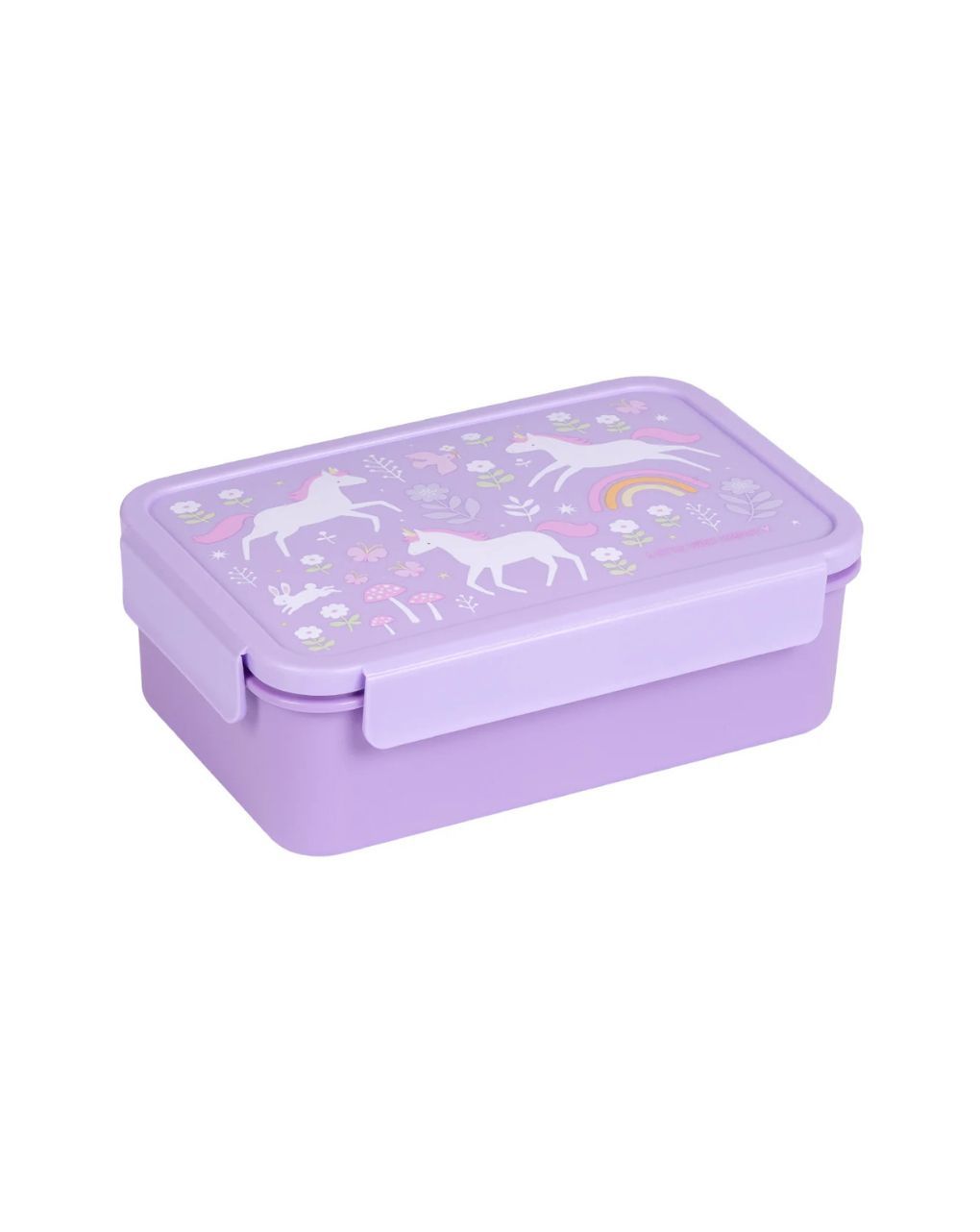 A little lovely company δοχείο φαγητού bento με χωρίσματα 1200ml unicorn dreams bbudpu70 - A Little Lovely Company