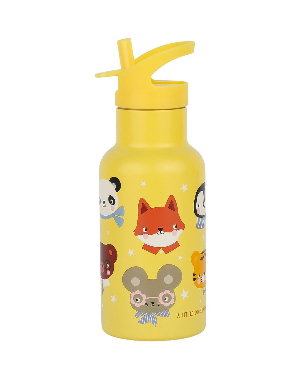 A little lovely company μπουκάλι θερμός με διπλό τοίχωμα από ανοξείδωτο ατσάλι 350ml animal friends dbssaf87 - A LITTLE LOVELY COMP