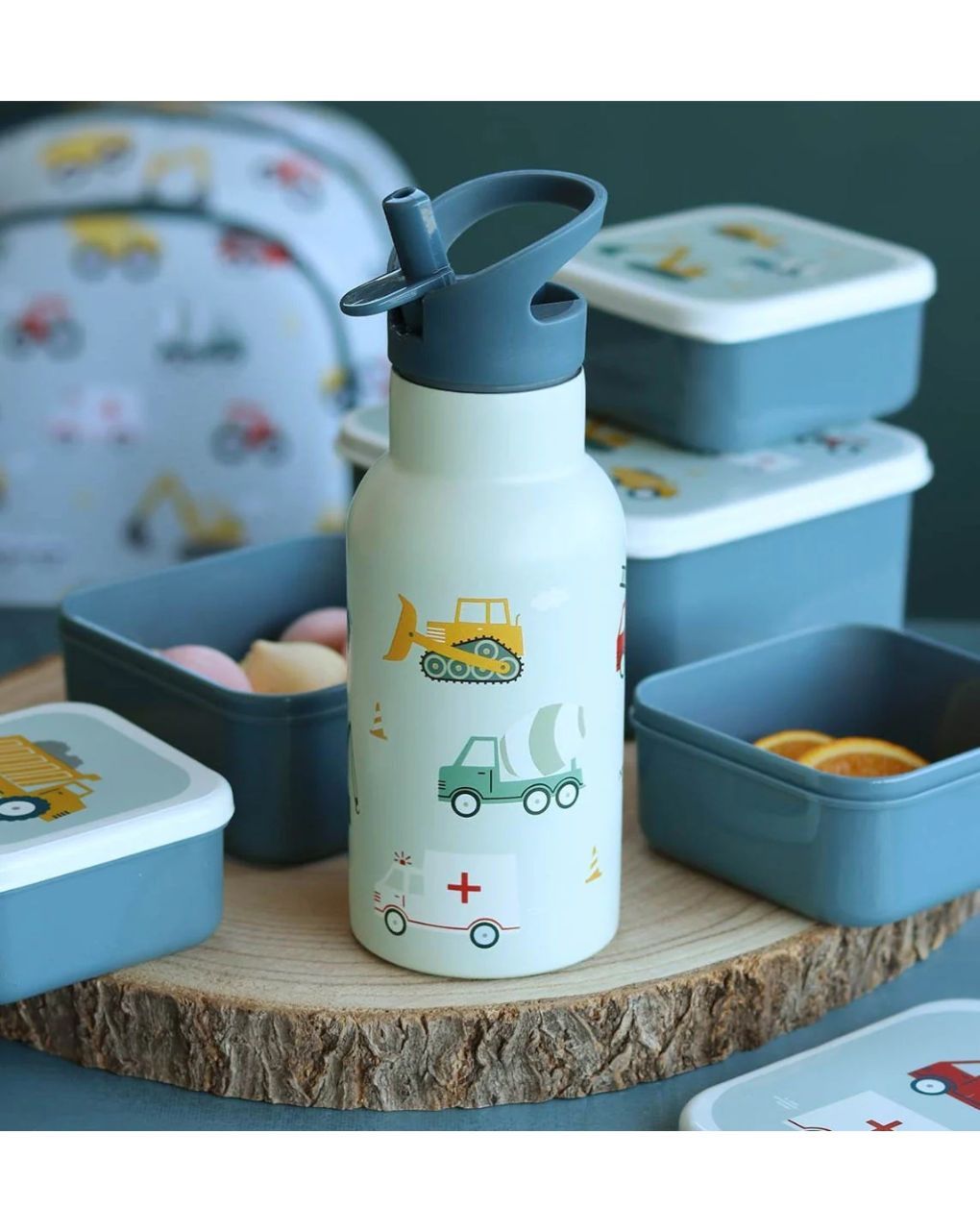 A little lovely company μπουκάλι θερμός με διπλό τοίχωμα από ανοξείδωτο ατσάλι 350ml vehicles dbssve67 - A LITTLE LOVELY COMP