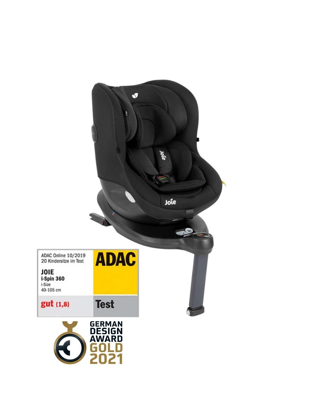 Joie κάθισμα αυτοκινήτου  i-spin 360º (40-105cm) shale