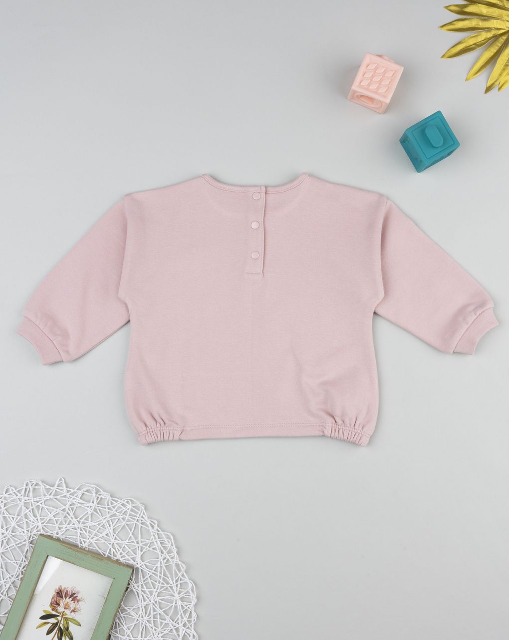 βρεφική μπλούζα φούτερ ροζ best friend για κορίτσι - Prénatal