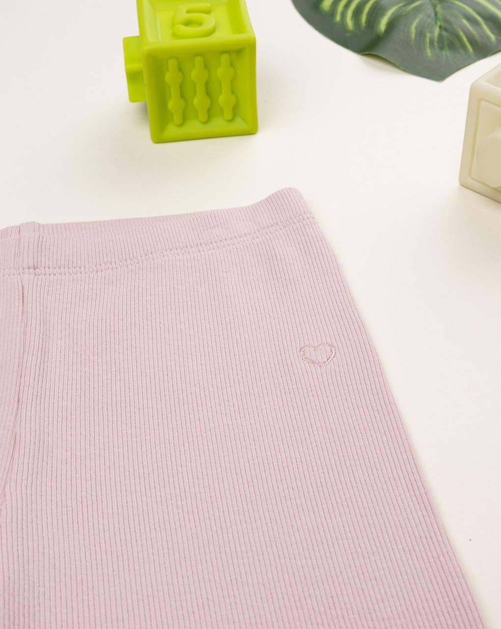 παιδικό κολάν ροζ ριμπ με καρδούλα για κορίτσι - Prénatal