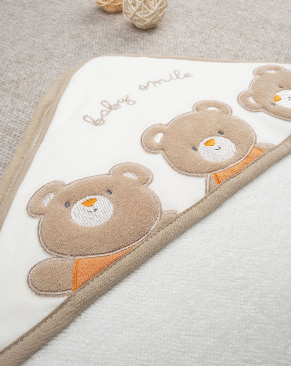 βρεφική κάπα λευκή baby smile unisex - Prénatal