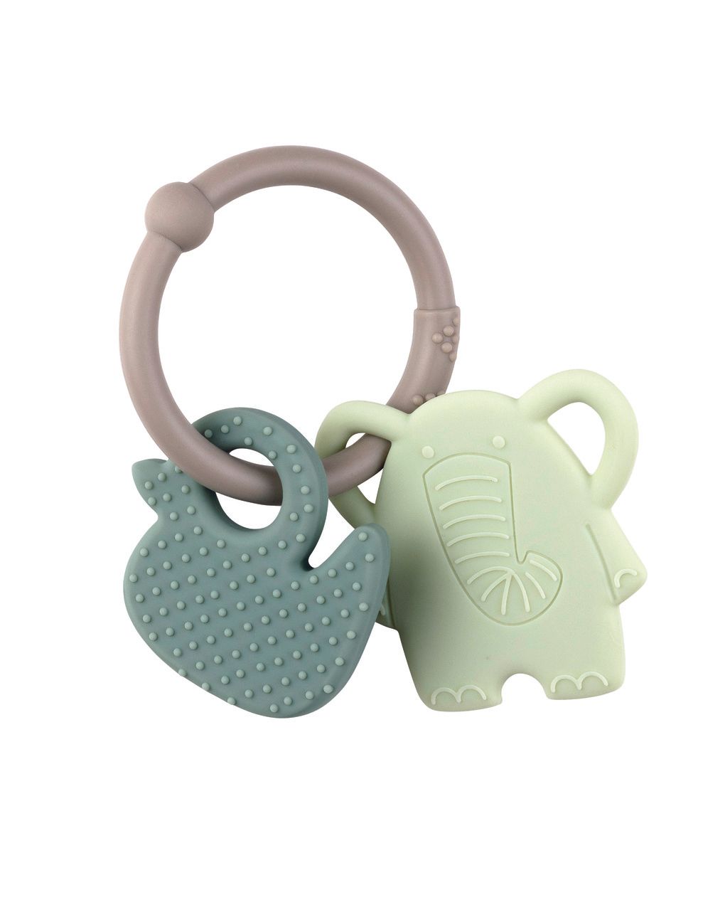 Nattou λούτρινο με φωσφορίζον κασκόλ 36cm lapidou rabbit sand - Nattou