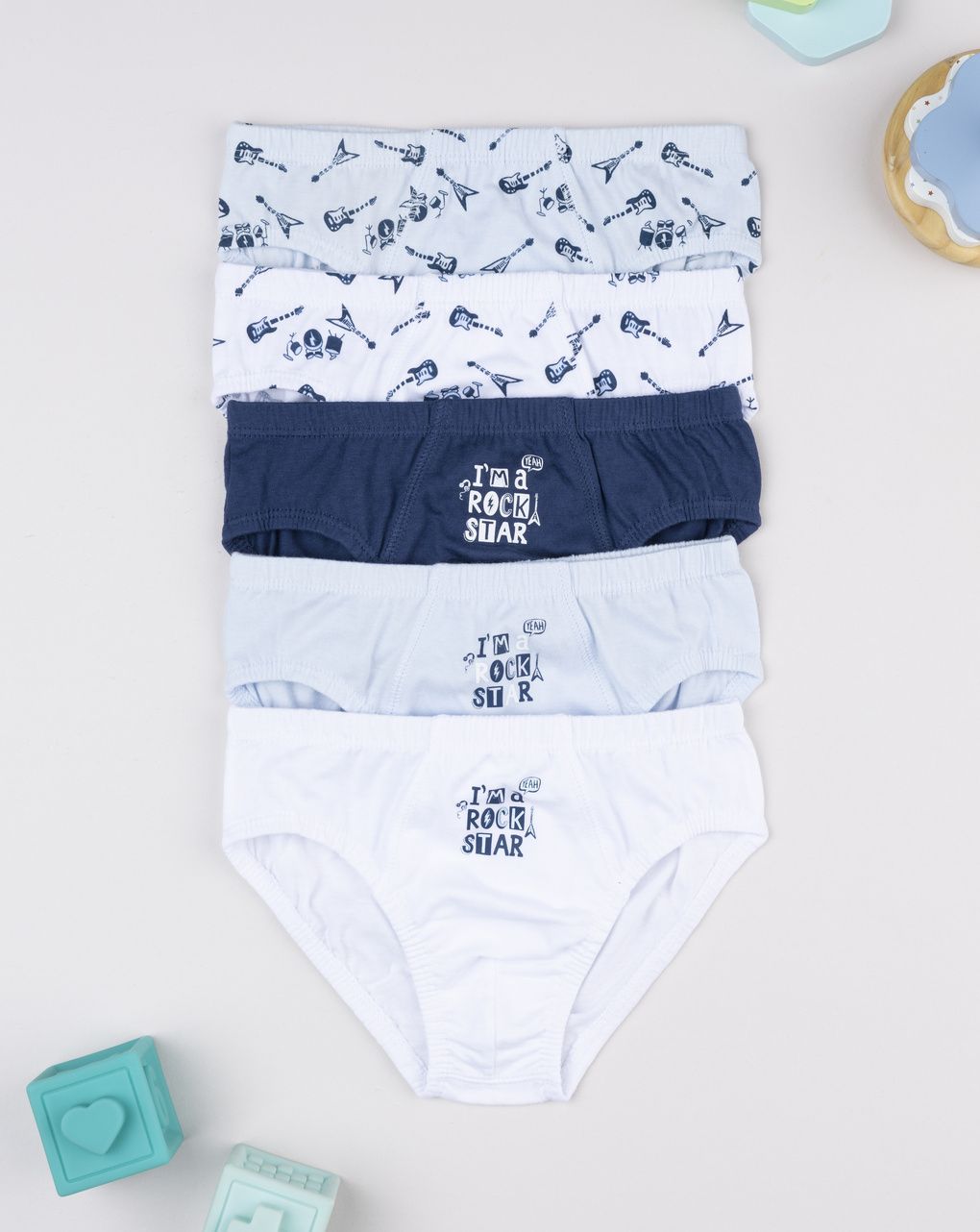 παιδικά σλιπ πακέτο x5 rock για αγόρι