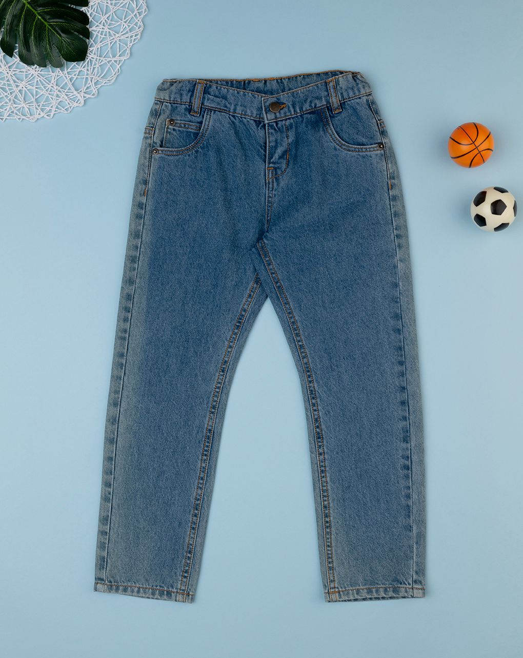 παιδικό τζιν παντελόνι μπλε για αγόρι