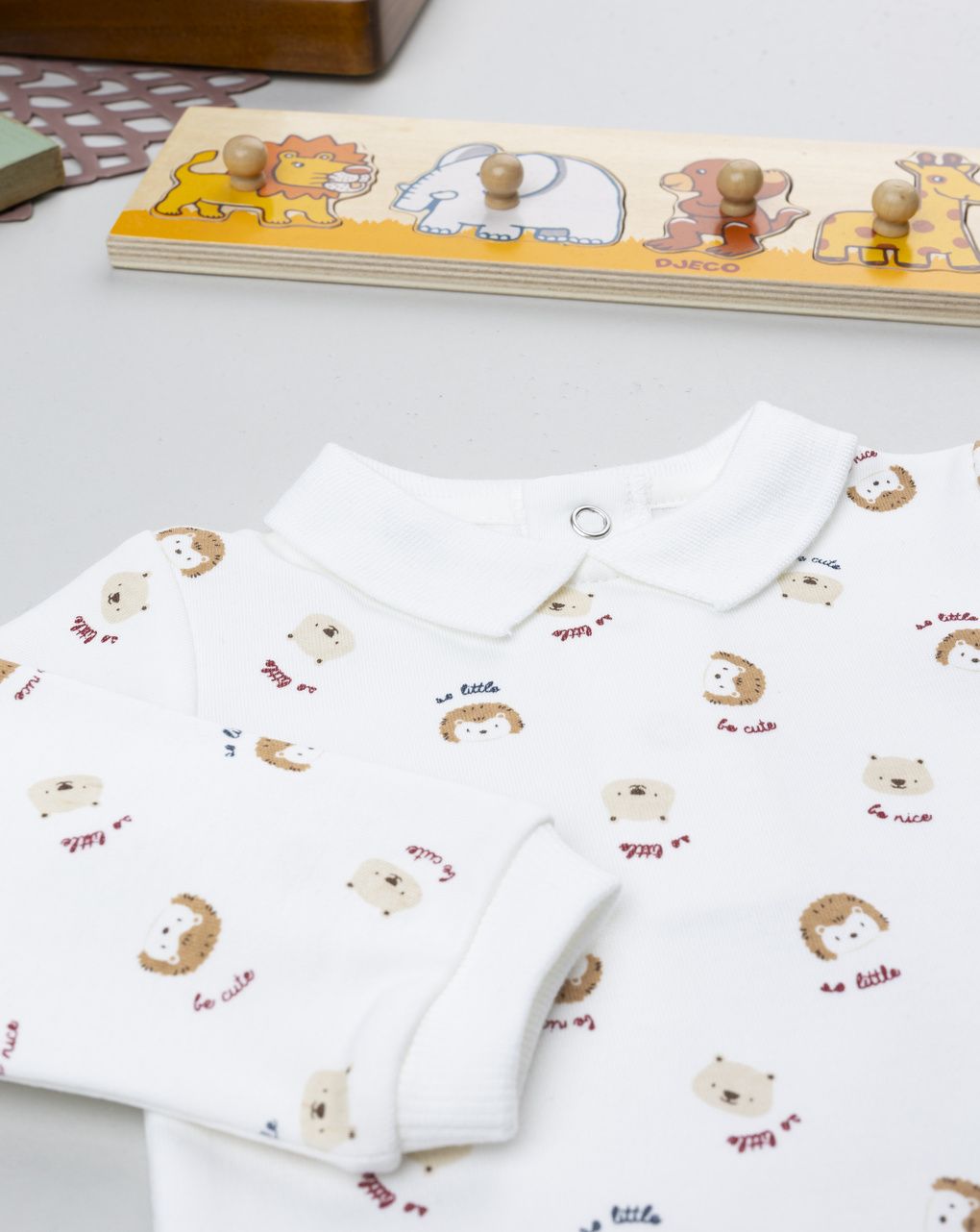 βρεφικό κορμάκι λευκό savana για αγόρι - Prénatal