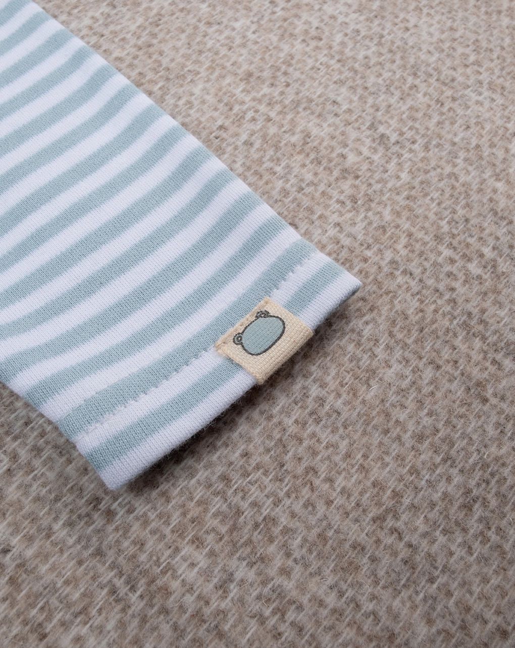 βρεφική μπλούζα ριγέ βεραμάν με αρκουδάκι για αγόρι - Prénatal