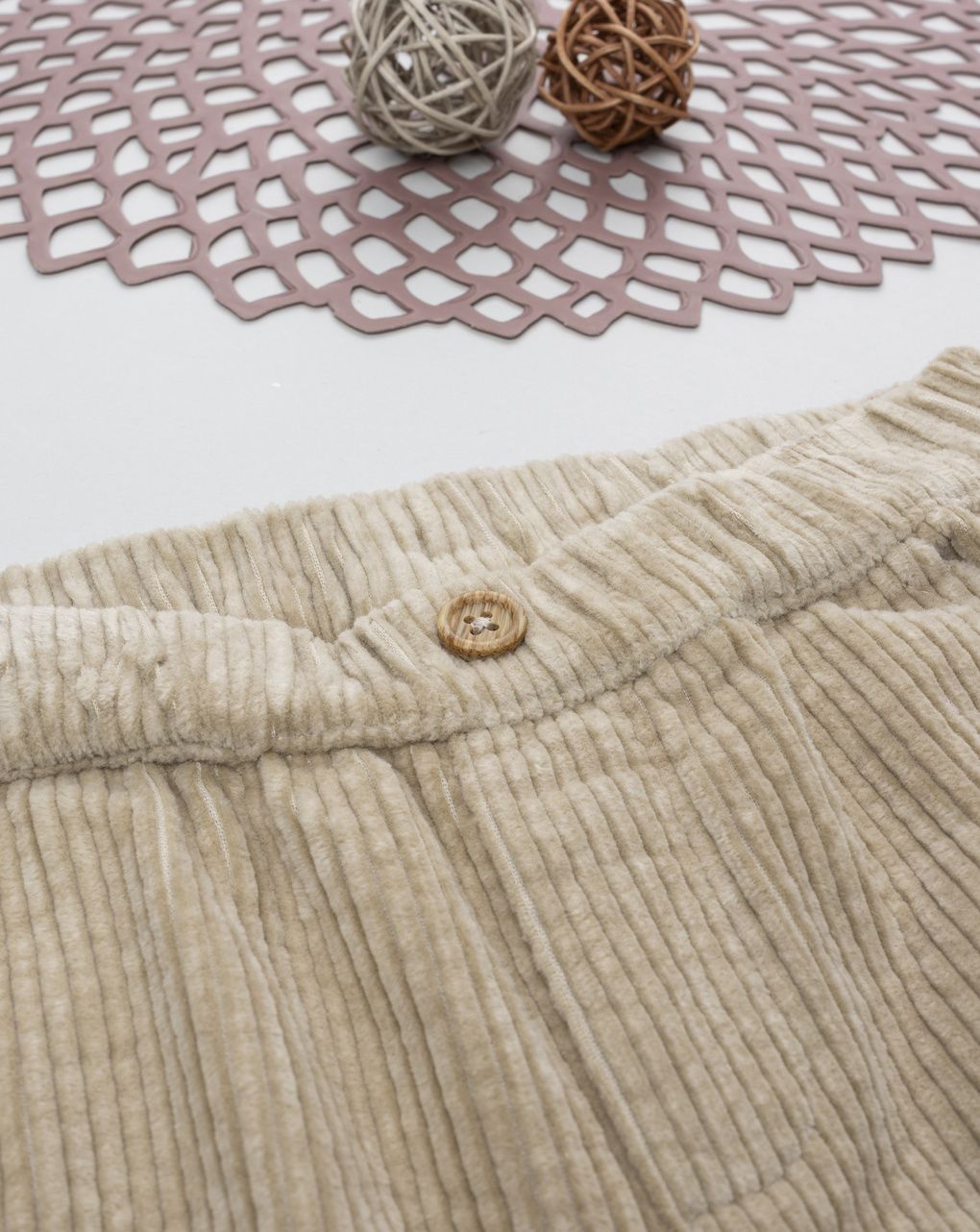 παιδικό παντελόνι κοτλέ μπεζ mountain για αγόρι - Prénatal