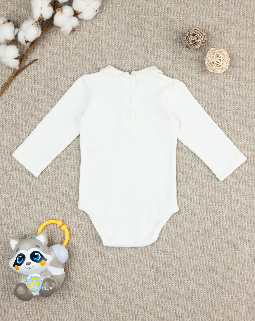 βρεφικό κορμάκι λευκό cute friends για κορίτσι - Prénatal
