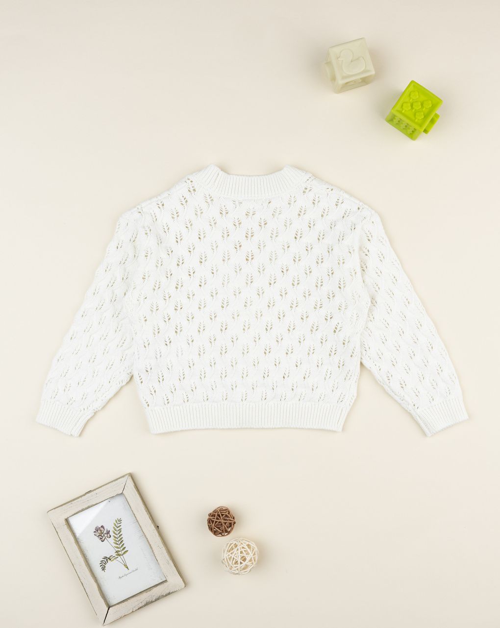 παιδική ζακέτα πλεκτή wood για κορίτσι - Prénatal