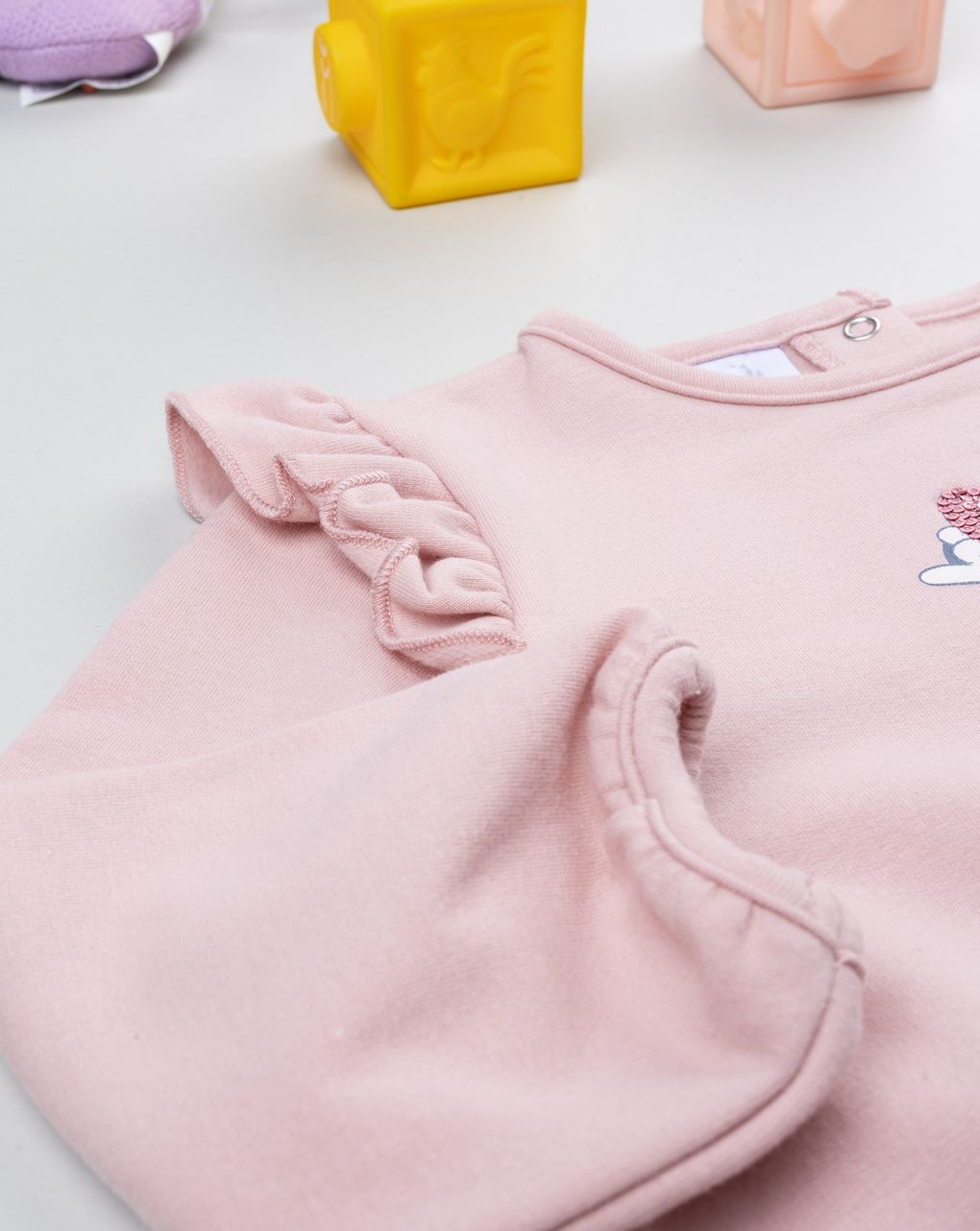 βρεφική μπλούζα φούτερ ροζ minnie για κορίτσι - Prénatal