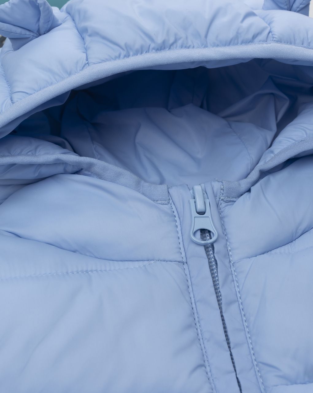 βρεφικό αμάνικο μπουφάν puffer γαλάζιο dino για αγόρι - Prénatal