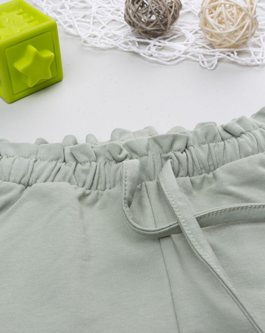 βρεφικό παντελόνι φούτερ φιστικί με καρδούλα για κορίτσι - Prénatal