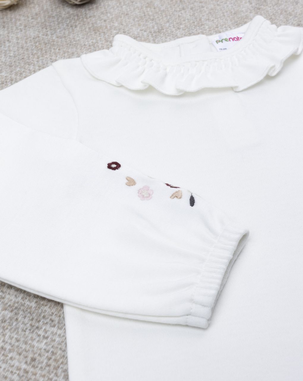 βρεφικό κορμάκι λευκό με αρκουδάκι για κορίτσι - Prénatal