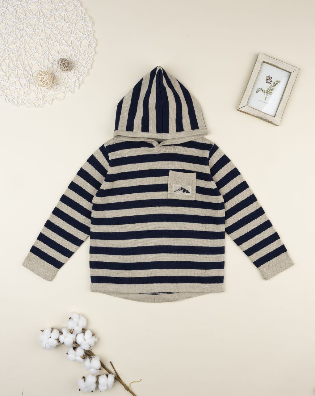 παιδική πλεκτή μπλούζα ριγέ mountain για αγόρι - Prénatal