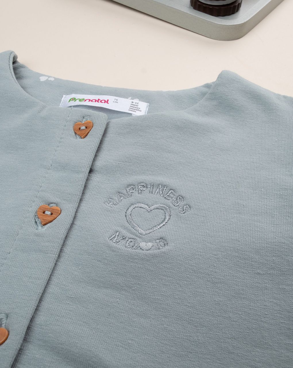 βρεφική ζακέτα πράσινη happiness mood για κορίτσι - Prénatal