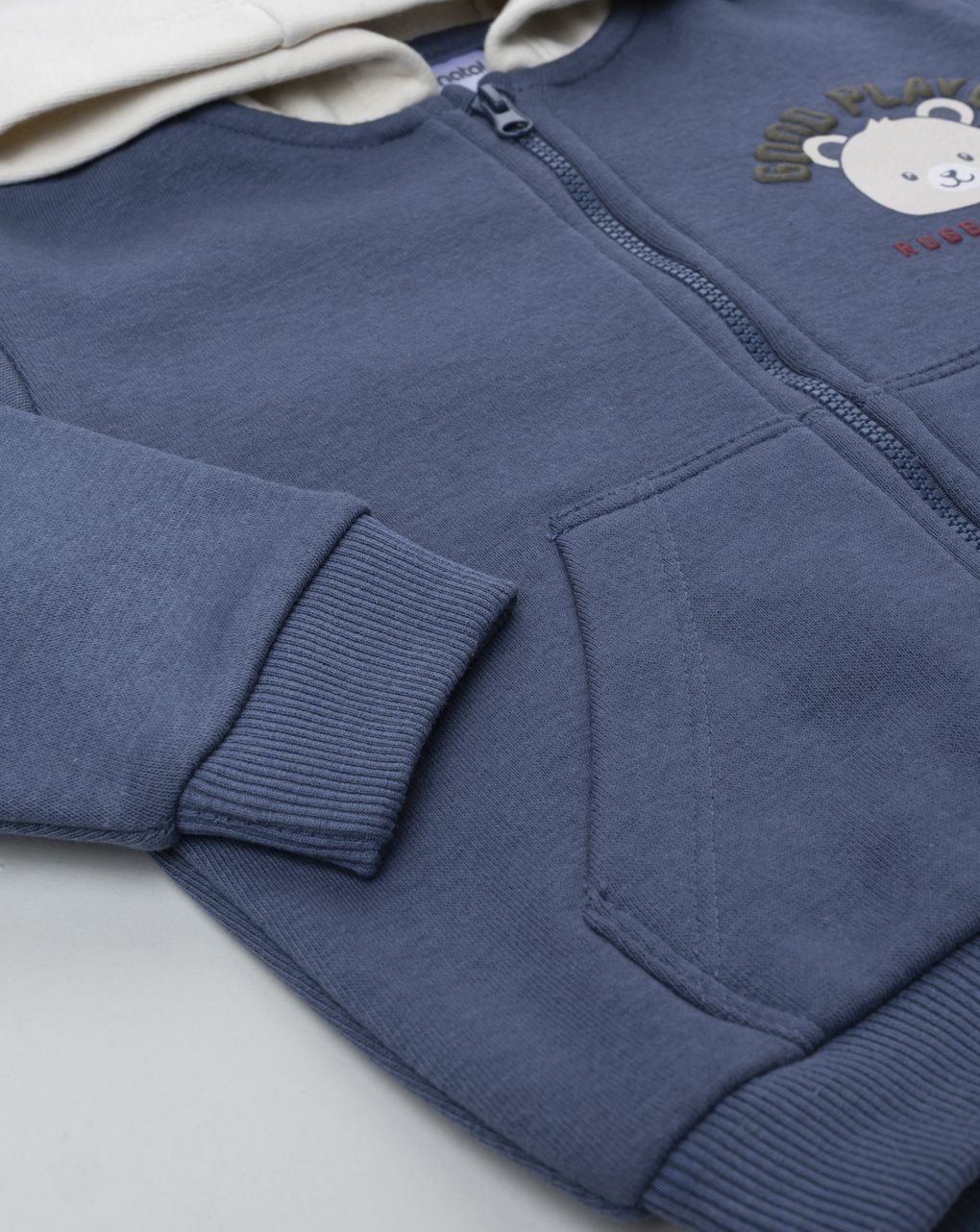 βρεφική ζακέτα φούτερ μπλε good player για αγόρι - Prénatal