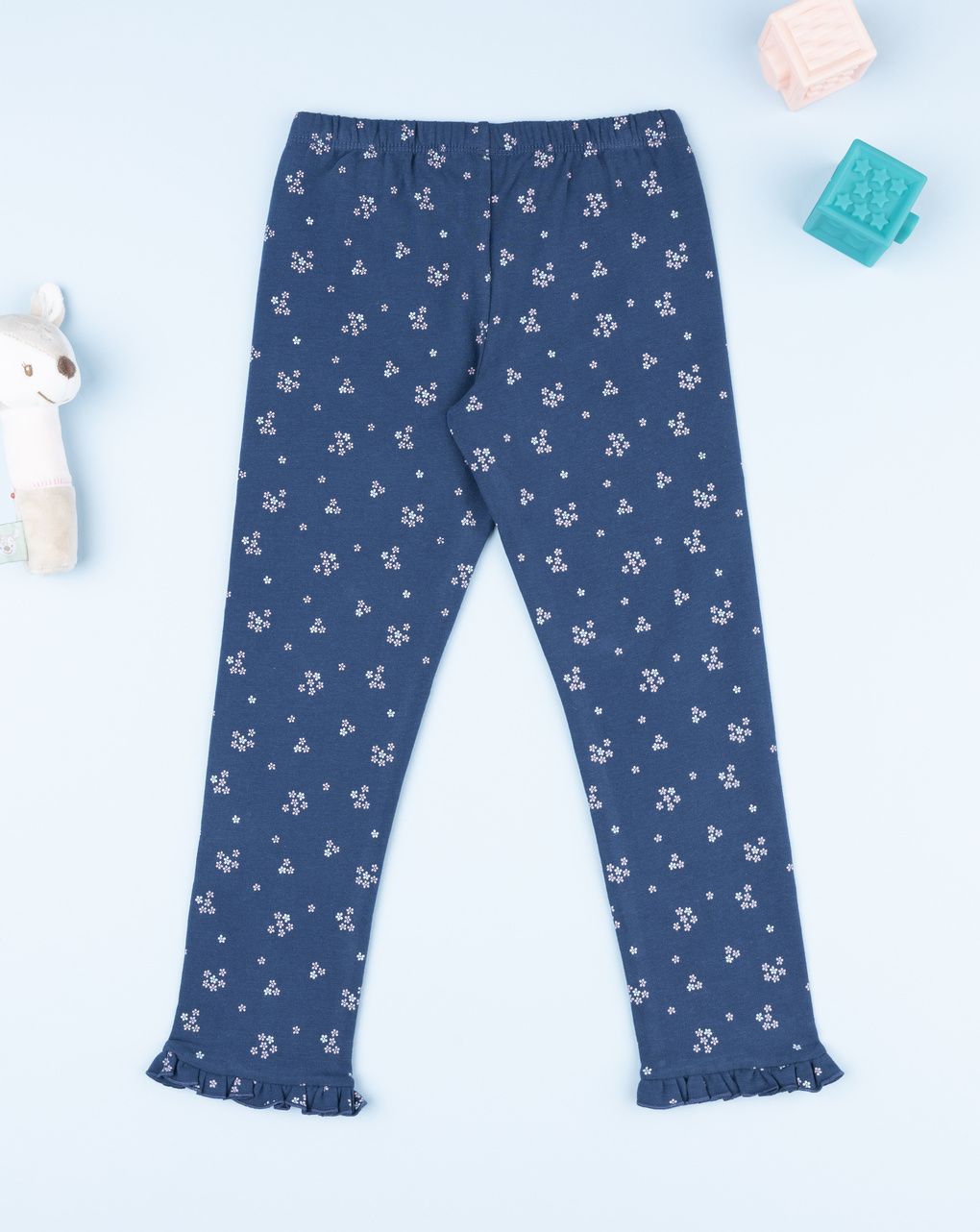 παιδικό κολάν μπλε φλοράλ για κορίτσι - Prénatal