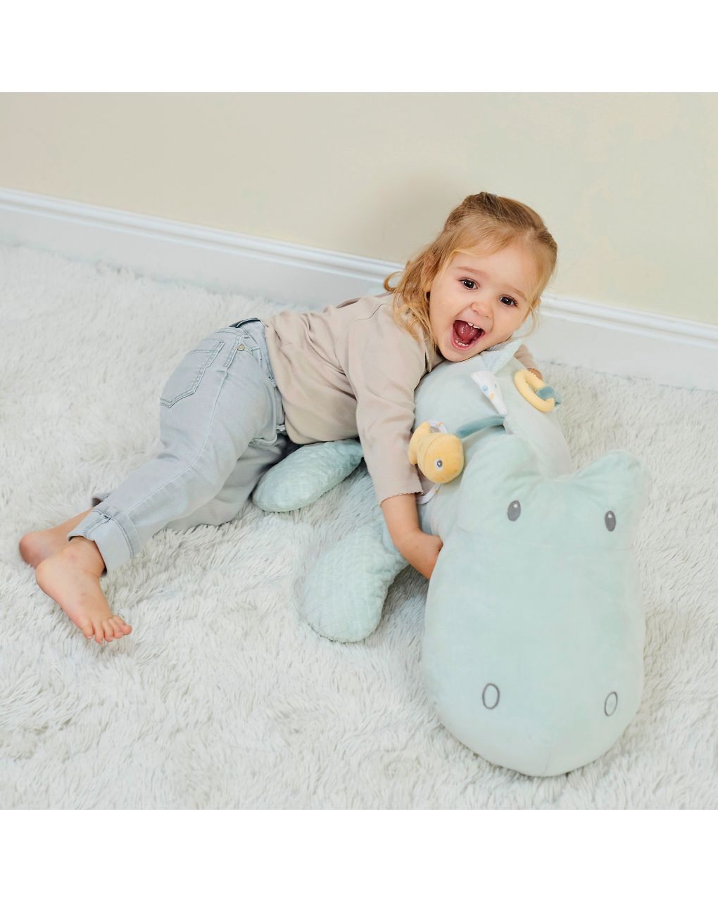 Nattou λούτρινο δραστηριοτήτων κροκόδειλος romeo jules & sally 90x25cm mint - Nattou