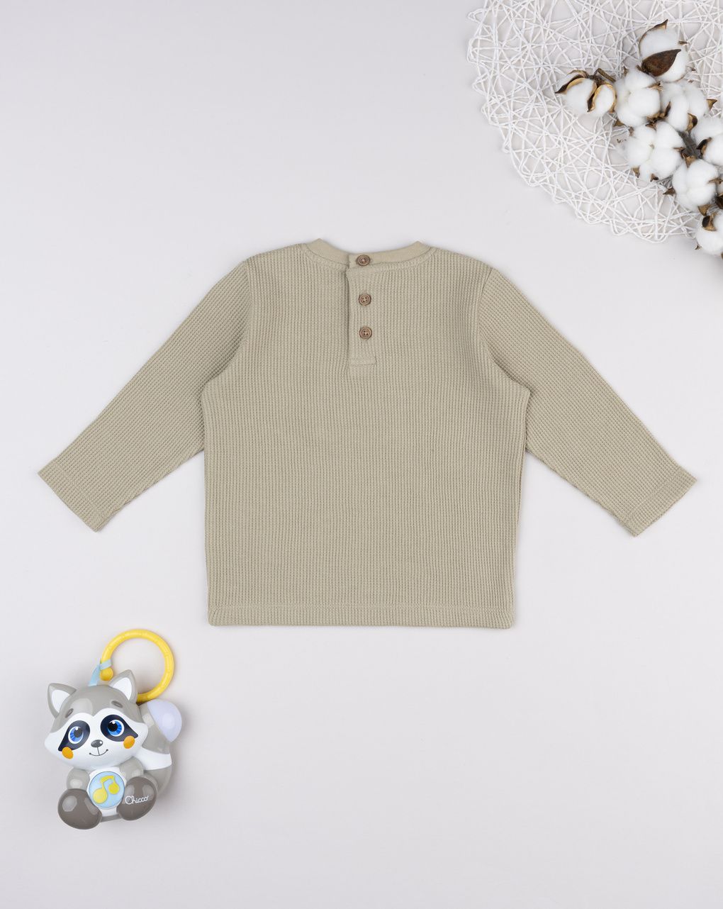 βρεφική μπλούζα μπεζ με αρκουδάκι για αγόρι - Prénatal