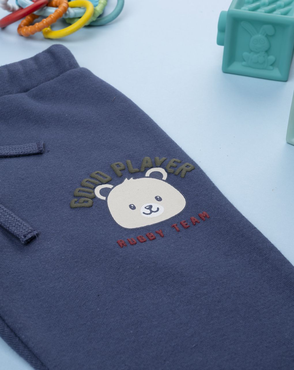 βρεφικό παντελόνι φόρμας μπλε good player για αγόρι - Prénatal