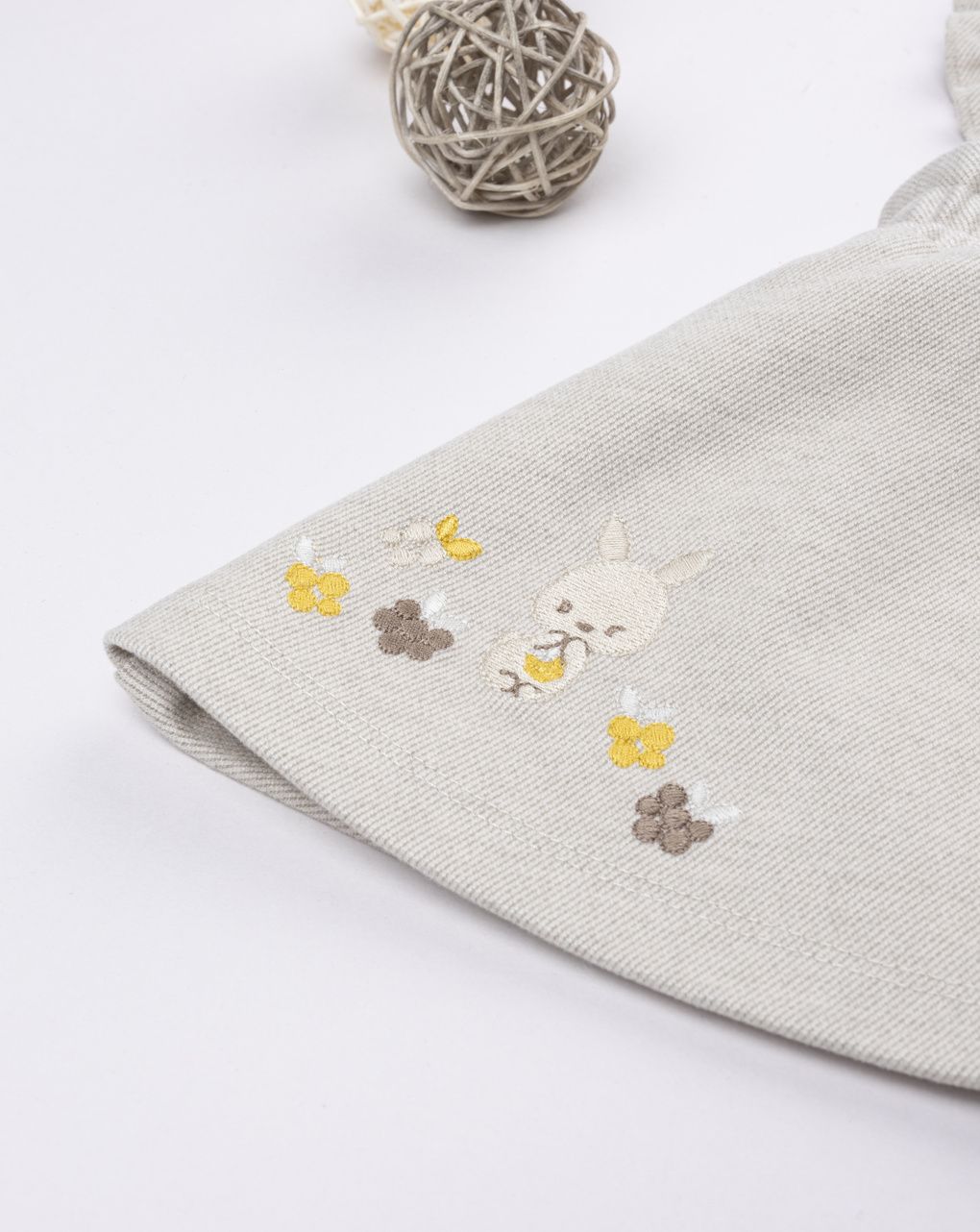 βρεφική σαλοπέτα μπεζ με λαγουδάκι για κορίτσι - Prénatal