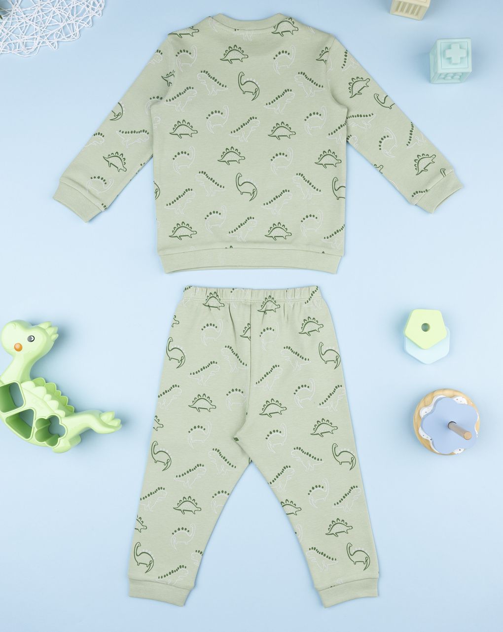 βρεφική πιτζάμα πράσινη dinos για αγόρι - Prénatal