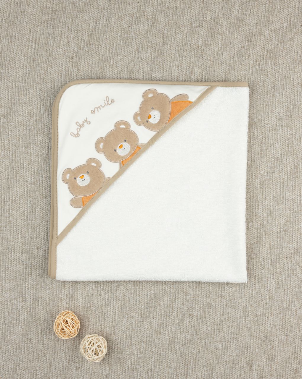 βρεφική κάπα λευκή baby smile unisex - Prénatal