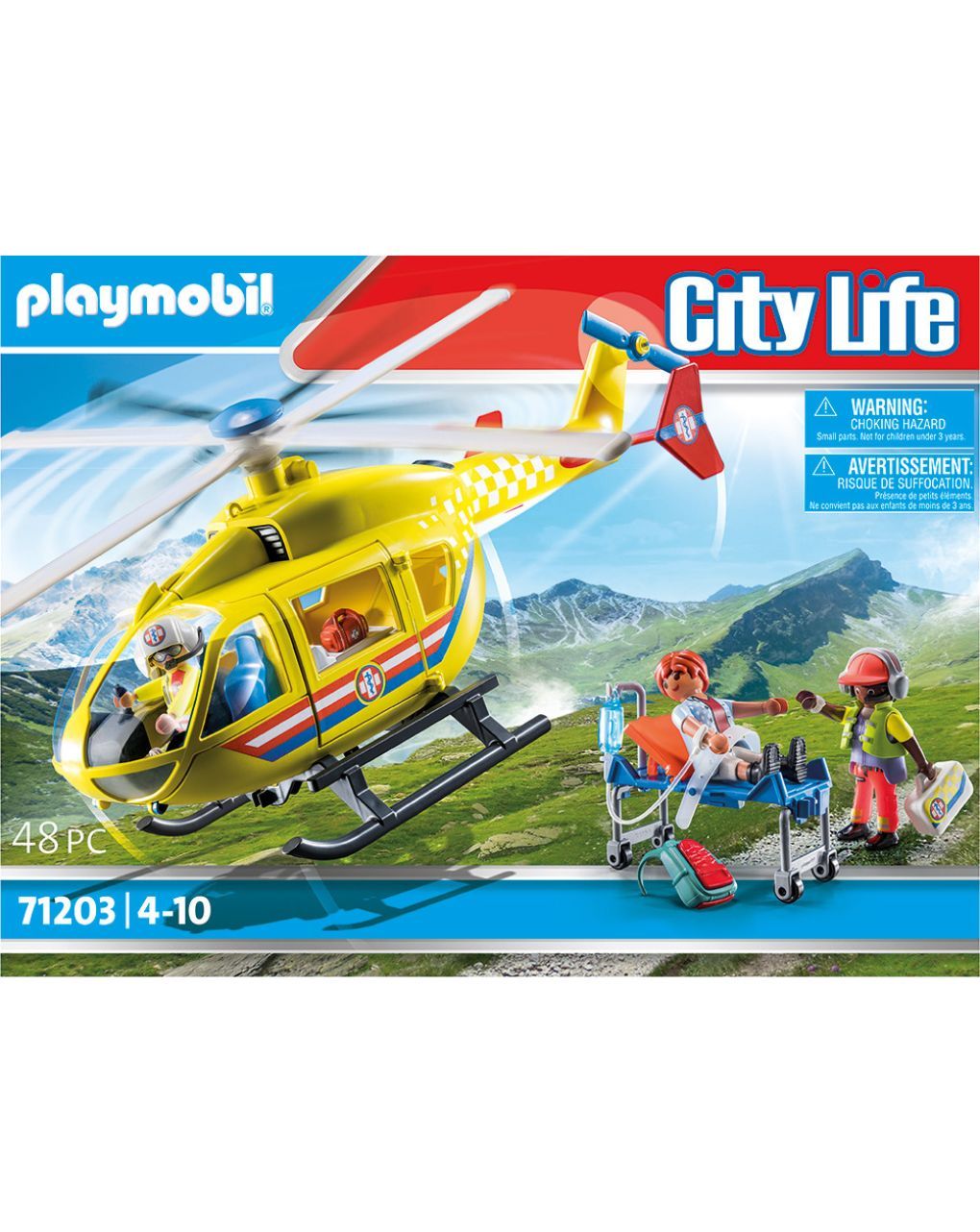 Playmobil city life ελικόπτερο πρώτων βοηθειών 71203 - Playmobil, Playmobil City Life