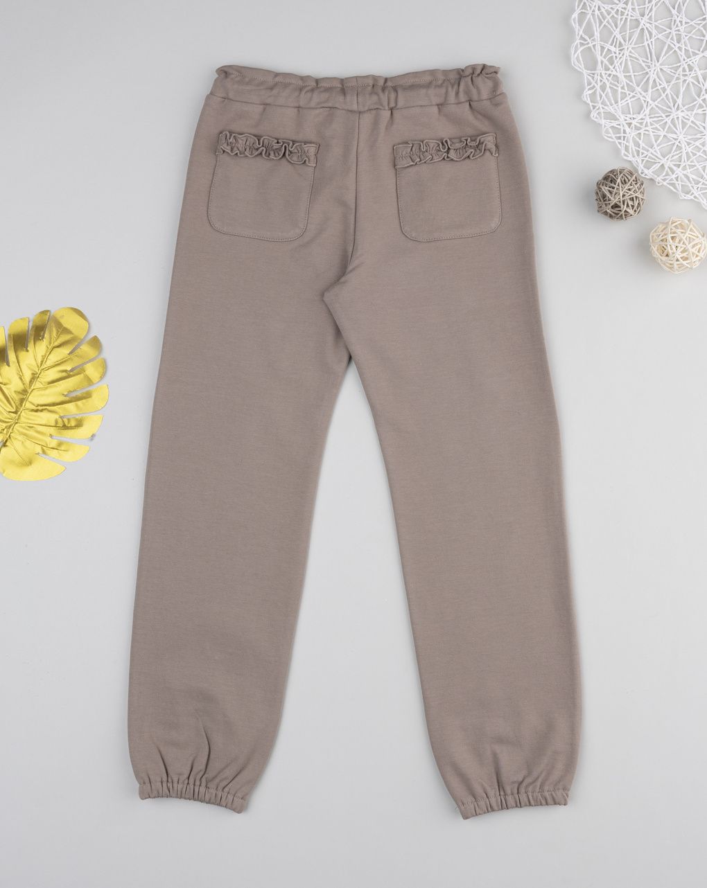 παιδικό παντελόνι φόρμας καφέ minnie για κορίτσι - Prénatal