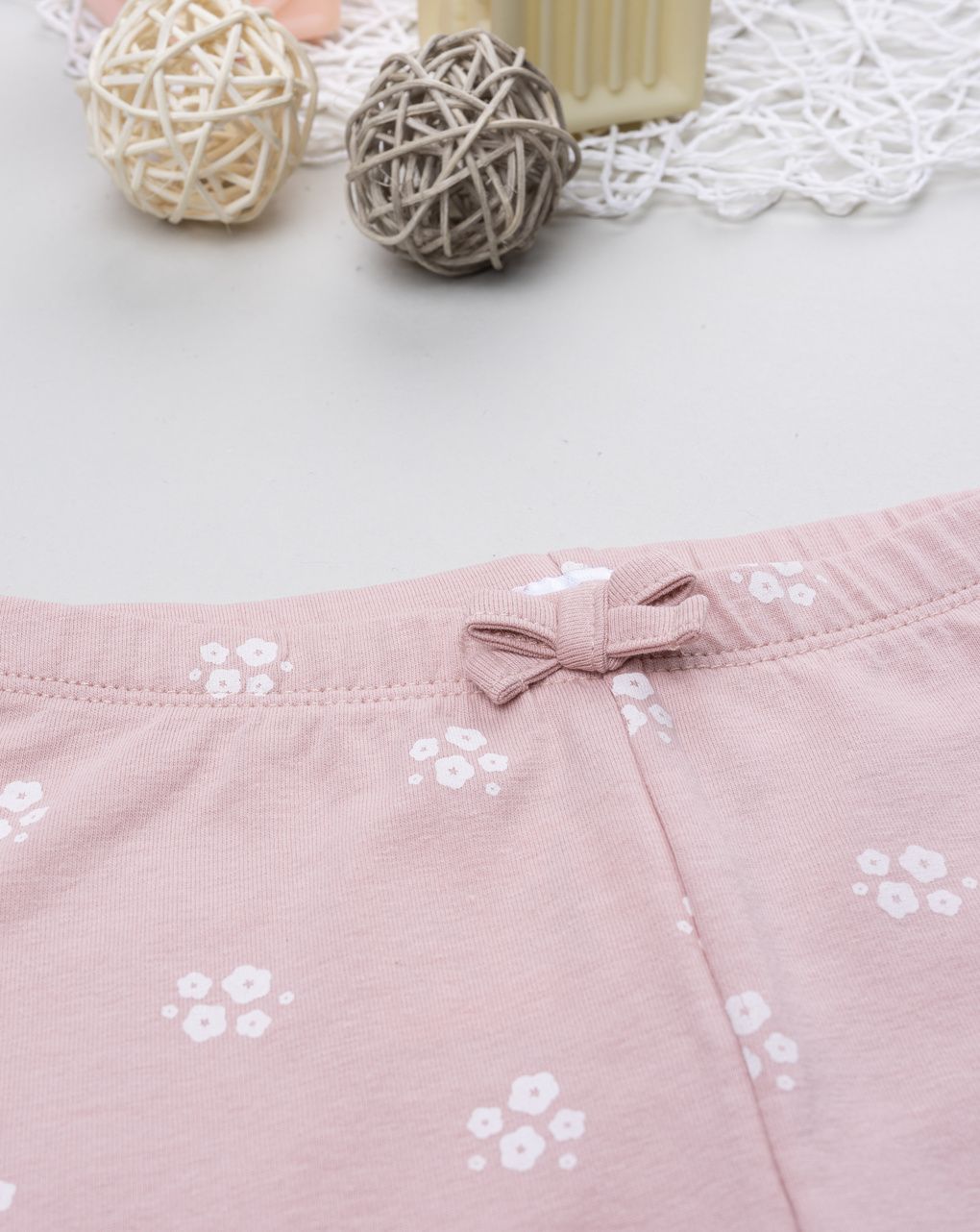 βρεφικό κολάν ροζ με λουλούδια για κορίτσι - Prénatal