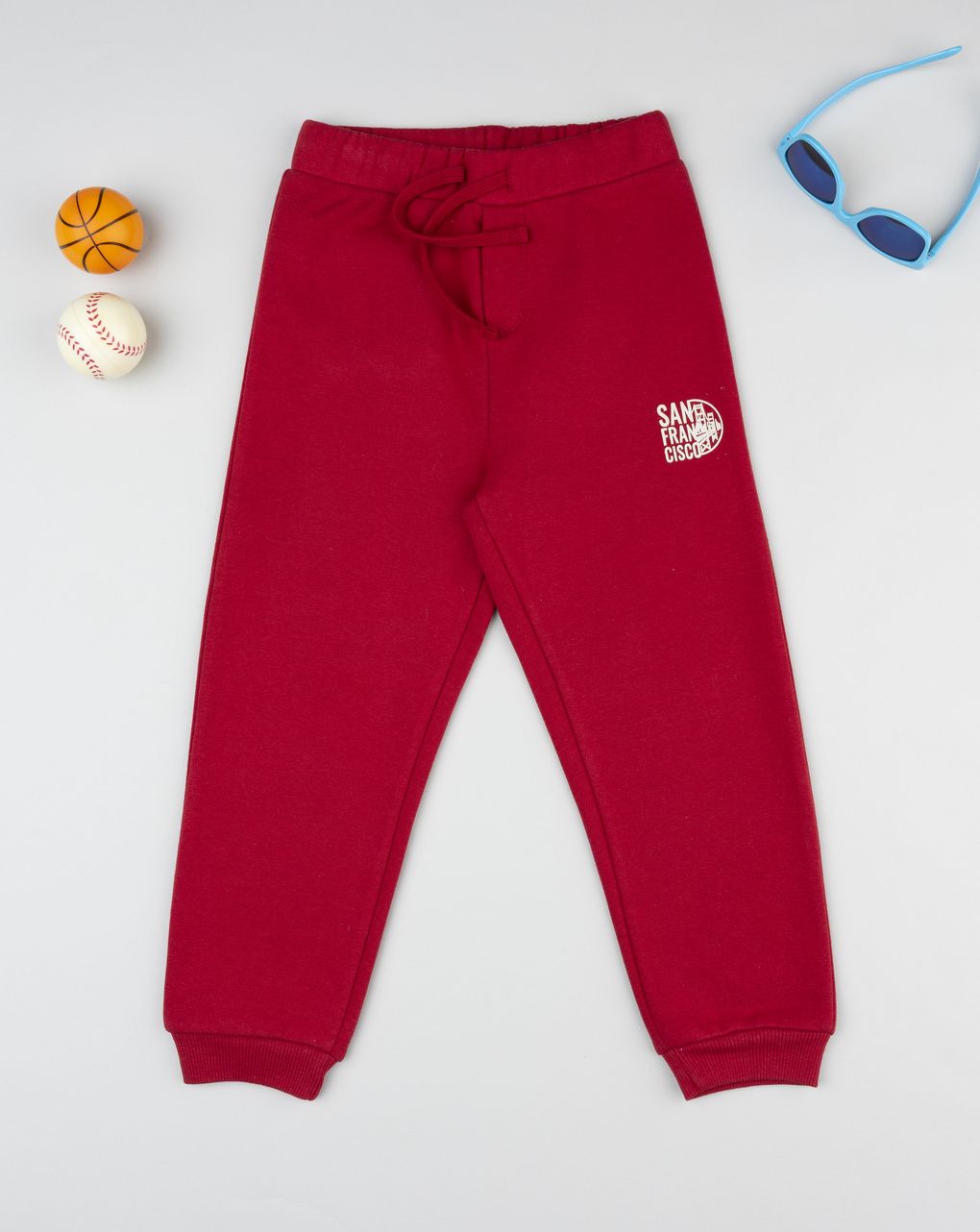 παιδικό παντελόνι φόρμας μπορντώ san fransisco για αγόρι - Prénatal