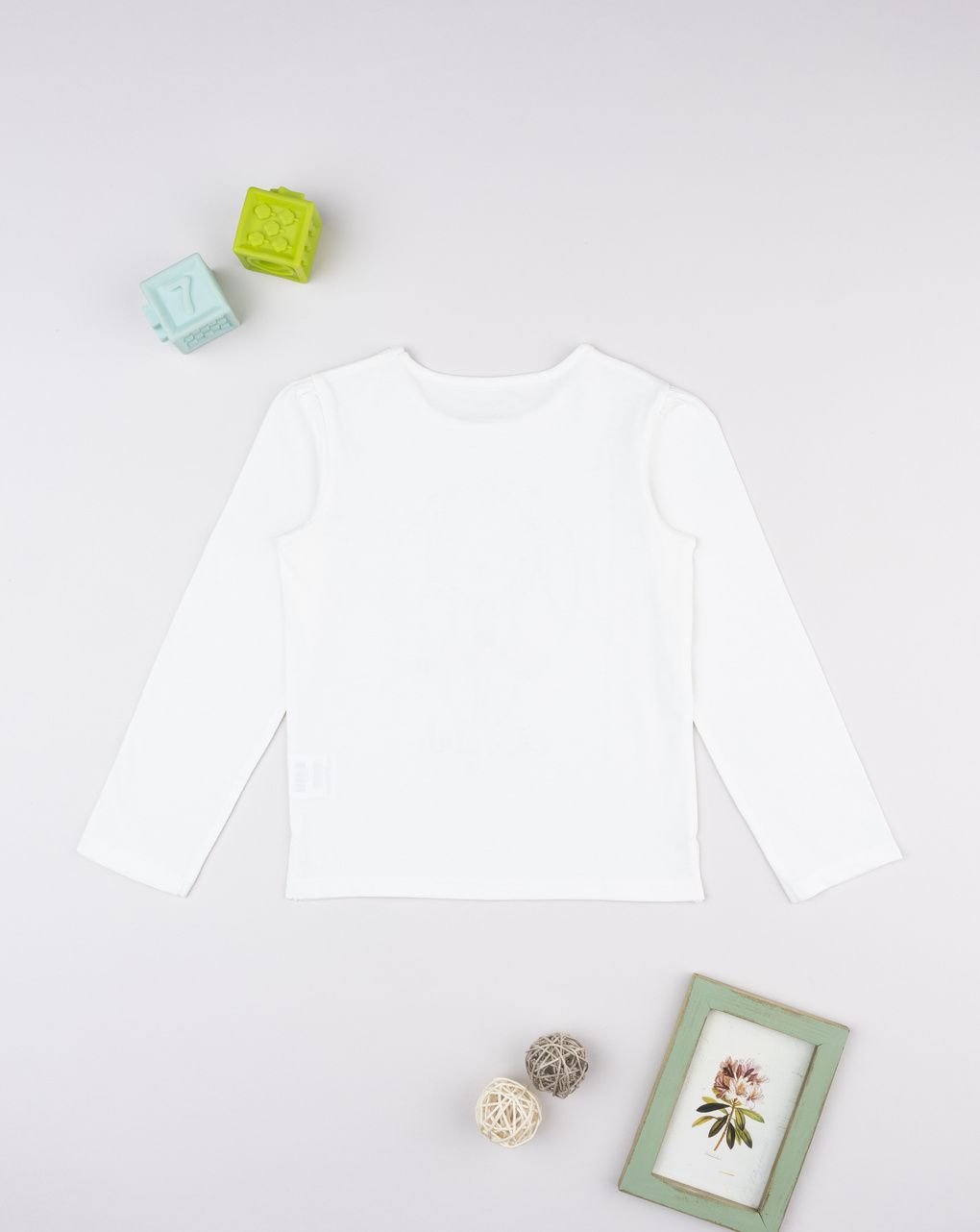 παιδική μπλούζα λευκή chic girl για κορίτσι - Prénatal