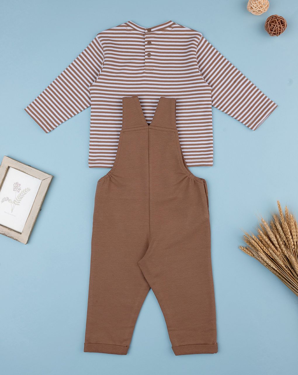 βρεφικό σετ μπλούζα και σαλοπέτα happiness mood για αγόρι - Prénatal