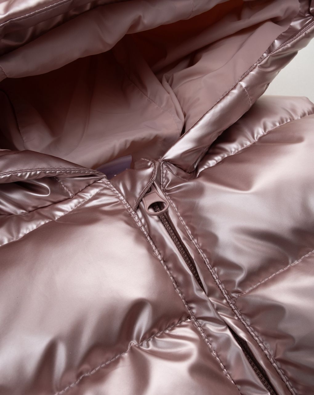 παιδικό αμάνικο μπουφάν puffer ροζ metallic για κορίτσι - Prénatal