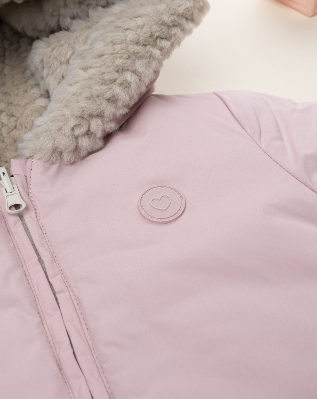 βρεφικό μπουφάν ροζ για κορίτσι - Prénatal