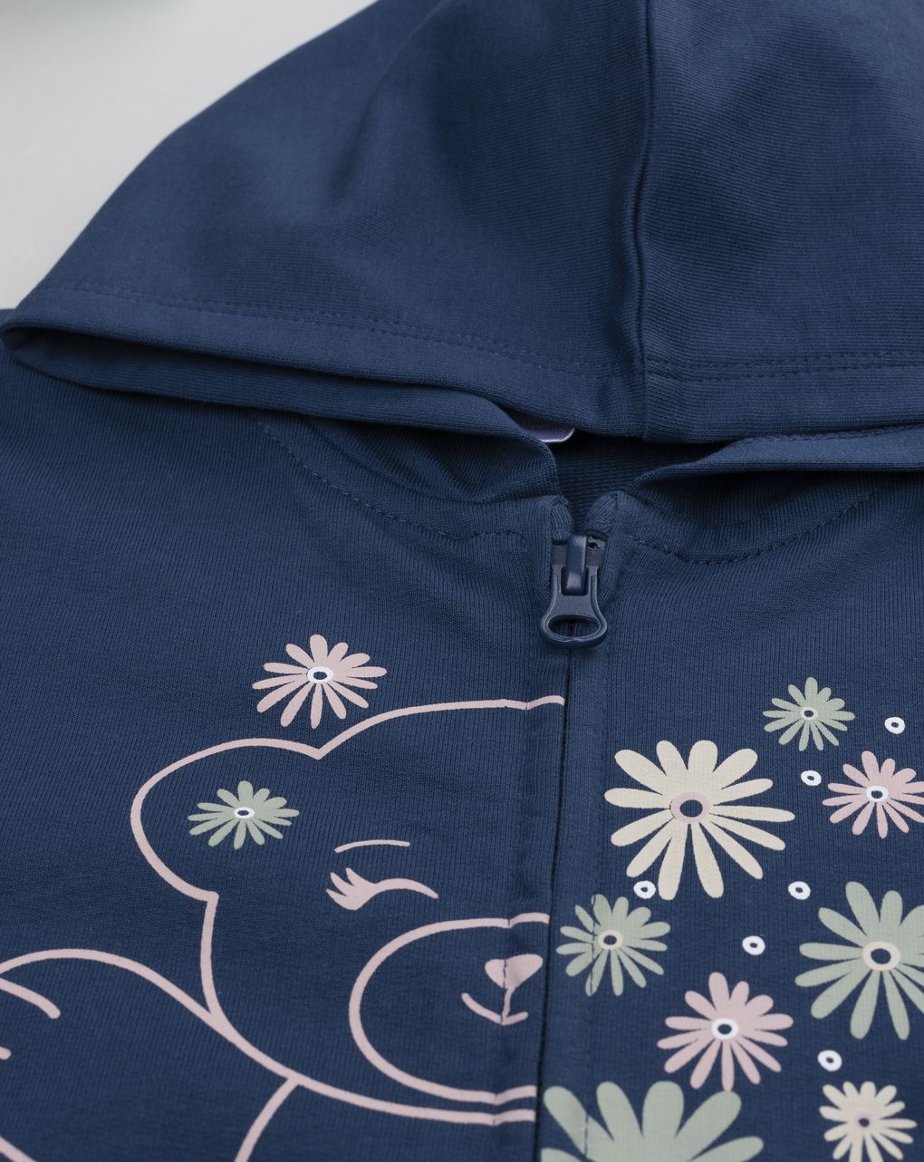 παιδική ζακέτα φούτερ μπλε με αρκουδάκι για κορίτσι - Prénatal