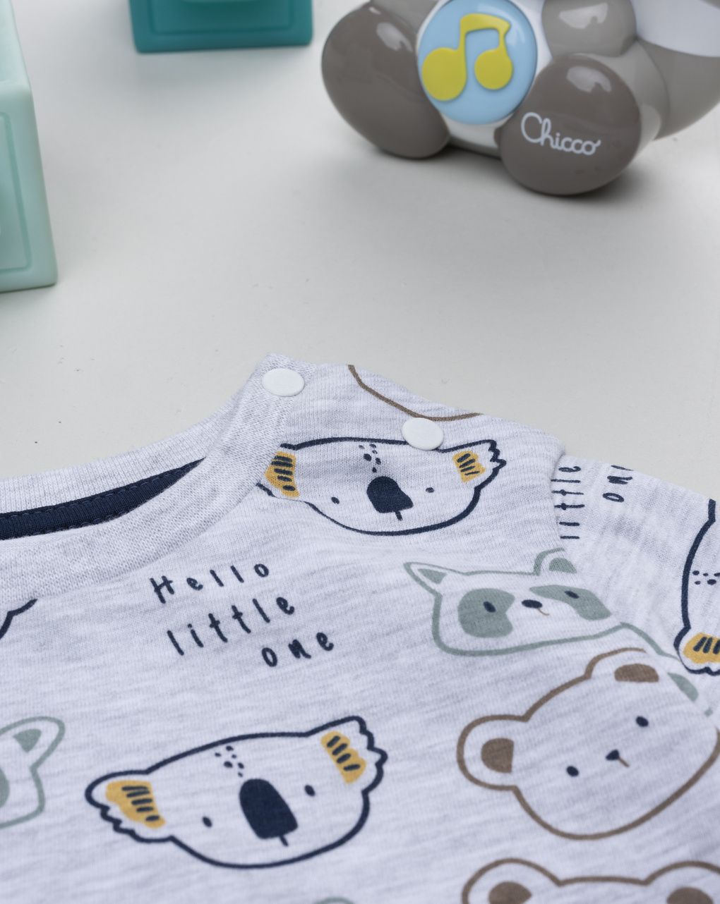 βρεφική μπλούζα γκρι little one για αγόρι - Prénatal