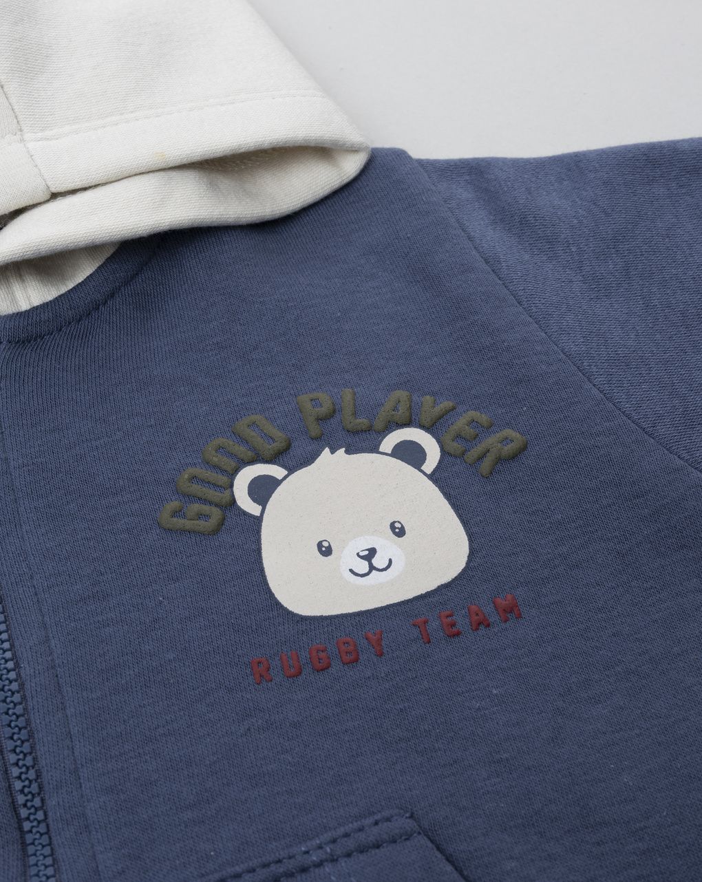 βρεφική ζακέτα φούτερ μπλε good player για αγόρι - Prénatal