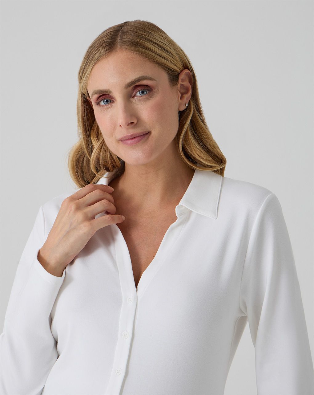 γυναικείο πουκάμισο εγκυμοσύνης/θηλασμού λευκό - Prénatal